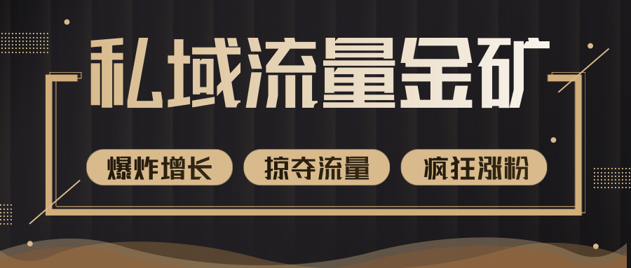 价值2200元私域流量的金矿，循环获取各大媒体精准流量，无限复制网红的精准流量！-86资源库