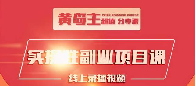 黄岛主实操性小红书副业项目，教你快速起号并出号，万粉单价1000左右-86资源库