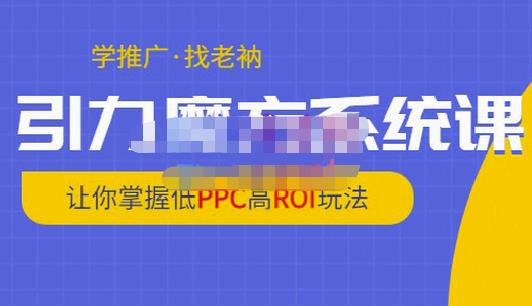 老衲·引力魔方系统课，让你掌握低PPC高ROI玩法，价值299元-86资源库