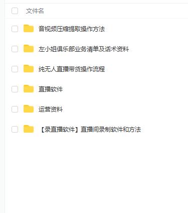 左小姐-直播带货俱乐部十三行、无人直播，全套教程附：工具、文档、话术资料-86资源库