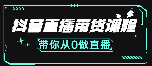抖音直播带货课程：带你从0开始，学习主播、运营、中控分别要做什么-86资源库