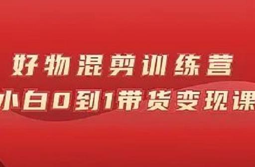 万三好物混剪训练营：小白0到1带货变现课-86资源库