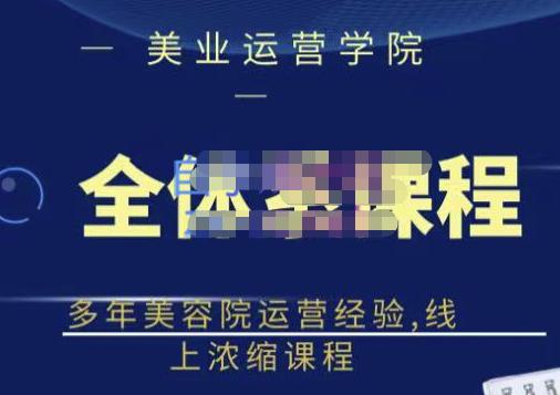 郑芳老师·网红美容院全套营销落地课程，多年美容院运营经验，线上浓缩课程-86资源库
