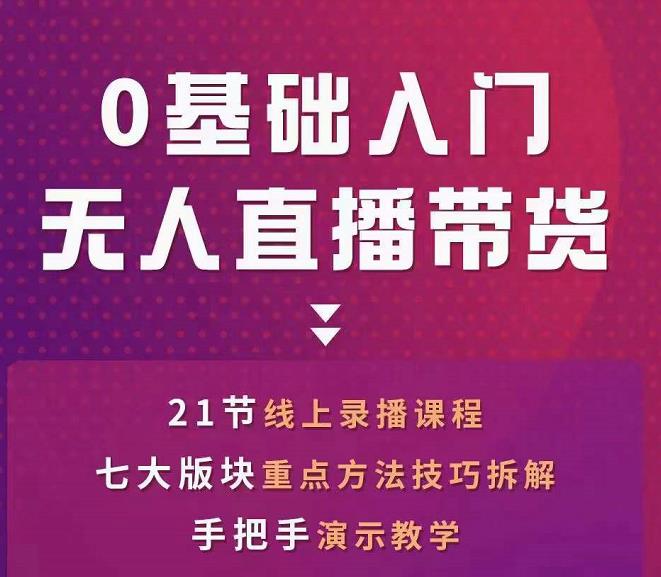 网红叫兽-抖音无人直播带货，一个人就可以搞定的直播带货实战课-86资源库