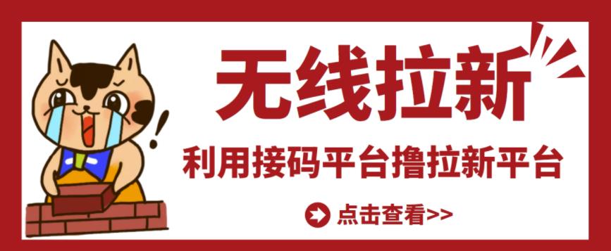 最新接码无限拉新项目，利用接码平台赚拉新平台差价，轻松日赚500+-86资源库