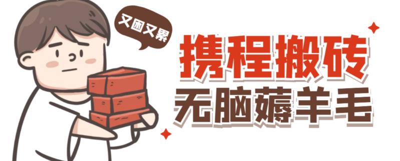 携程最新无脑薅羊毛低保玩法，后期稳定一天几十的收益，可多号放大收益-86资源库