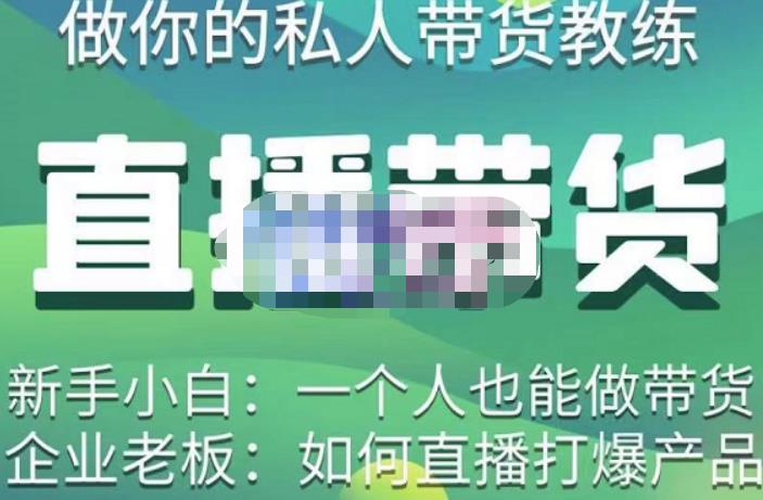 硬核传媒·直播带货（私人教练），实操实战教学，通俗易懂，学完后新手小白一个人也能做带货-86资源库