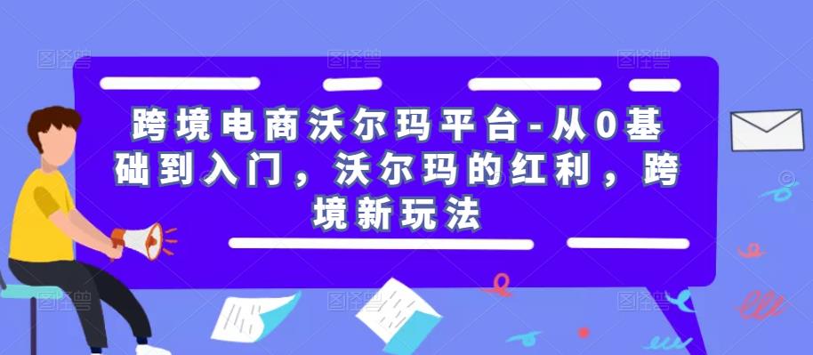 跨境电商沃尔玛平台-从0基础到入门，沃尔玛的红利，跨境新玩法-86资源库