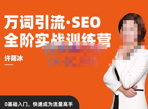 许茹冰·万词引流-SEO全阶实战训练营，0基础入门，快速成为流量高手-86资源库