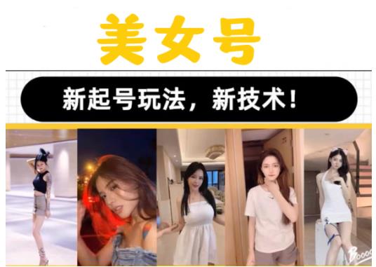 2023抖音快手短视频美女号课程制作玩法教程，美女号搬运新起号玩法，新技术（素材+教程）-86资源库