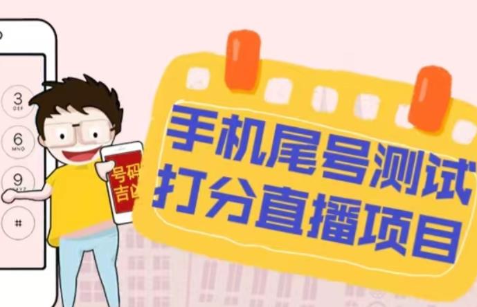 最新抖音爆火的手机尾号测试打分无人直播项目，轻松日赚几百+【打分脚本+详细教程】-86资源库