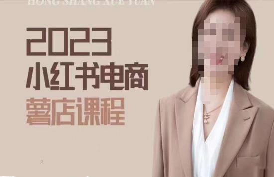 2023小红书电商课，新手小白从0~1玩转小红书薯店电商-86资源库