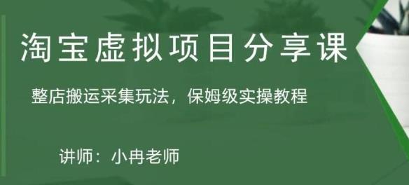 淘宝虚拟整店搬运采集玩法分享课：整店搬运采集玩法，保姆级实操教程-86资源库