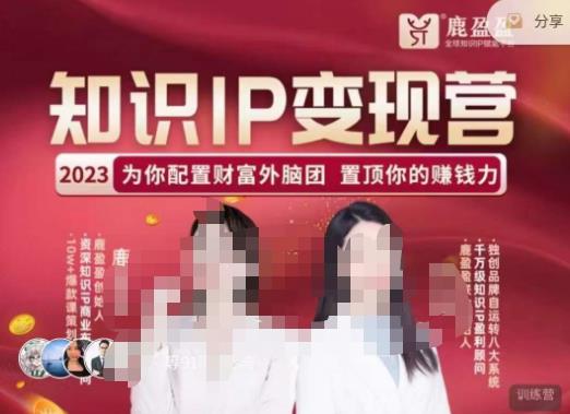 鹿盈盈-知识IP变现实操营，​普通人可复制的知识产品落地实操课，​带你打通知识IP变现底层逻辑-86资源库
