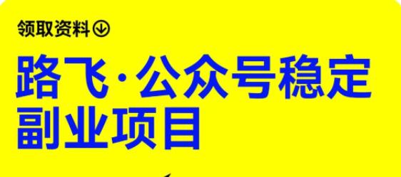 路飞·公众号稳定副业项目，你只要无脑去推广，粉丝和收入，自然就来了-86资源库