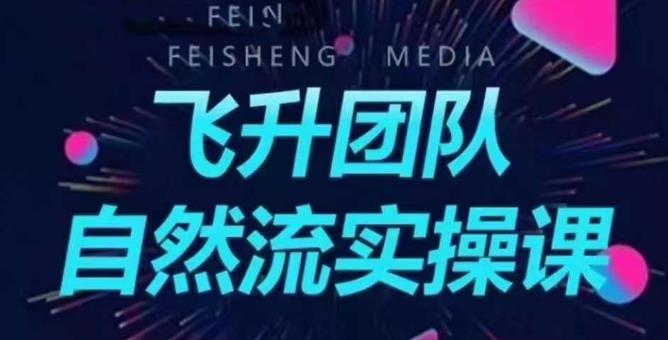 飞升团队课程自然流实操课，抖音半无人起号主播间搭建教学-86资源库