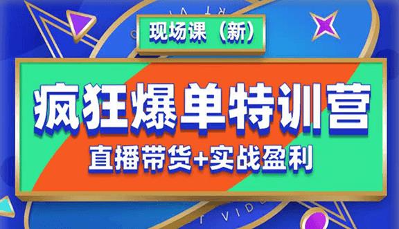 抖音短视频疯狂爆单特训营现场课（新）直播带货+实战案例-86资源库