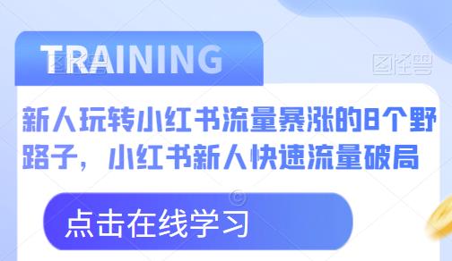 新人玩转小红书流量暴涨的8个野路子，小红书新人快速流量破局-86资源库