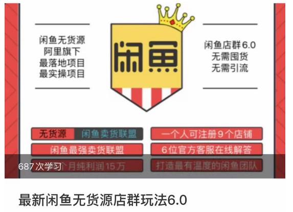 闲鱼无货源店群玩法6.0，无需囤货，无需引流，两个月盈利18W的核心秘籍，所有细节一清二楚-86资源库