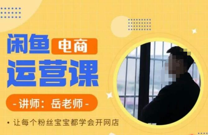 岳老师·闲鱼电商运营课，让每个粉丝宝宝都学会开网店-86资源库