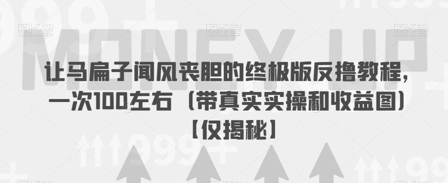 让马扁子闻风丧胆的终极版反撸教程，一次100左右（带真实实操和收益图）【仅揭秘】-86资源库