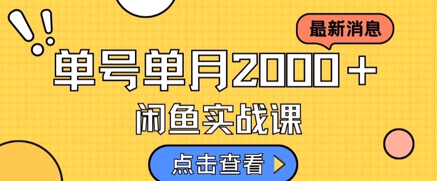 最新闲鱼日入500＋，虚拟资料变现喂饭级讲解-86资源库
