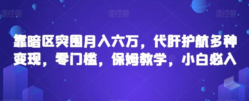 靠暗区突围月入六万，代肝护航多种变现，零门槛，保姆教学，小白必入【揭秘】-86资源库