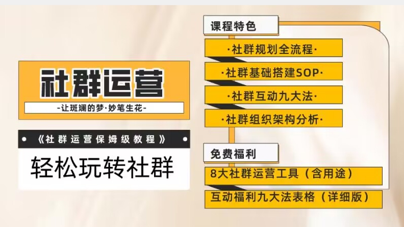 【社群运营】保姆式教程：九大互动法，八款社群运营工具助你轻松玩转社群【揭秘】-86资源库