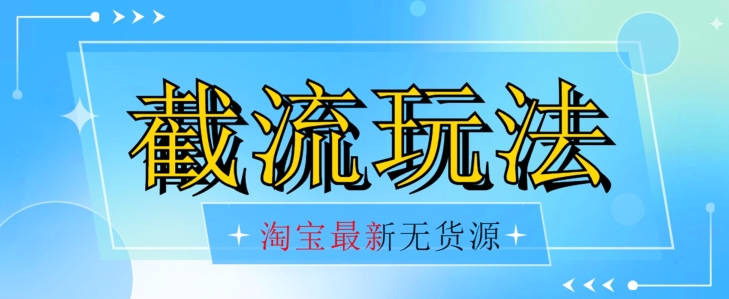 首发价值2980最新淘宝无货源不开车自然流超低成本截流玩法日入300+【揭秘】【1016更新】-86资源库