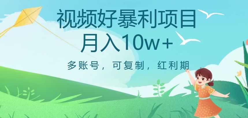 视频号暴利项目，多账号，可复制，红利期，月入10w+【揭秘】-86资源库