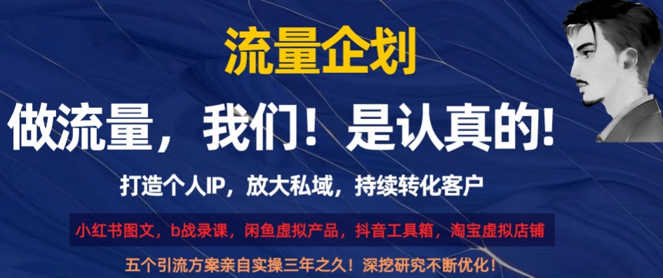 流量企划，打造个人IP，放大私域，持续转化客户【揭秘】-86资源库
