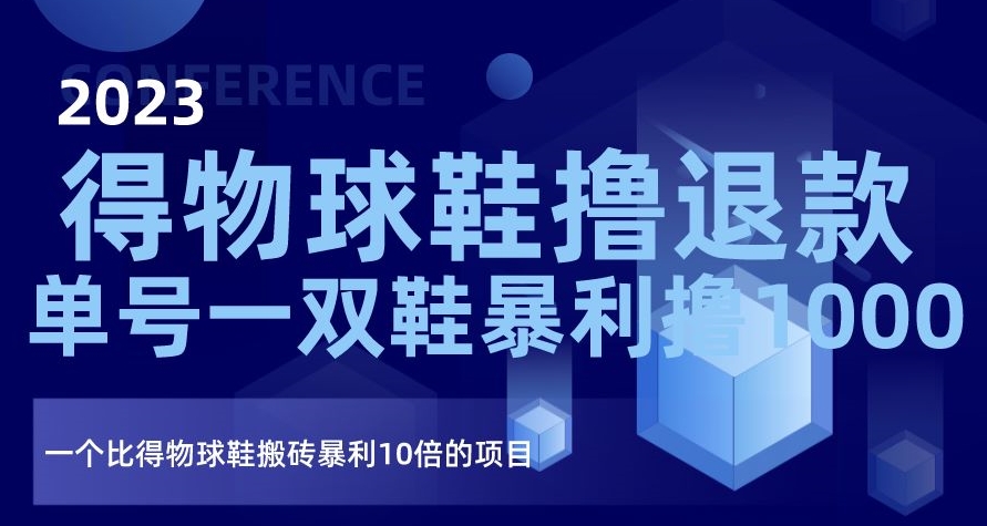 2023得物球鞋撸退款，单号一双鞋暴利撸1000，一个比得物球鞋搬砖暴利10倍的项目【揭秘】-86资源库