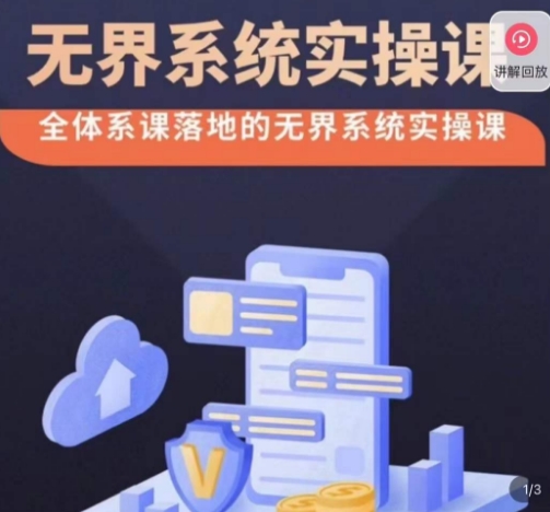 老衲·无界系统实操课，全体系落地无界改版后选择、出价、高投产做付费引流-86资源库