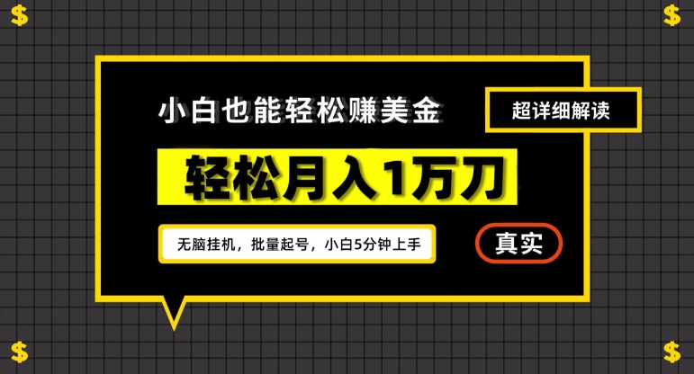 谷歌看广告撸美金2.0，无脑挂机，多号操作，月入1万刀【揭秘】-86资源库