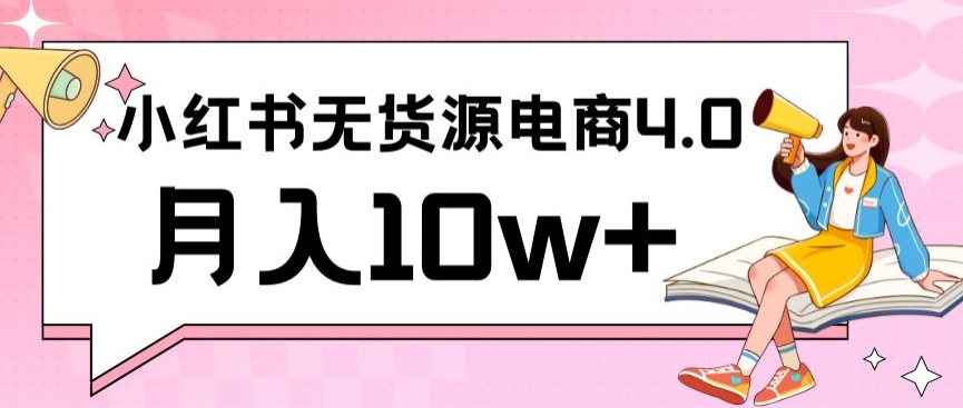 小红书新电商实战，无货源实操从0到1月入10w+联合抖音放大收益【揭秘】-86资源库