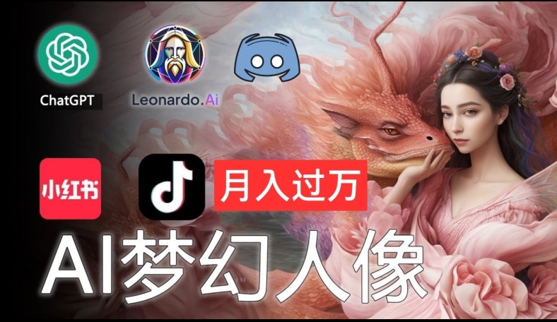 AI摄影梦幻人像：零基础也能月入过万的秘密【揭秘】-86资源库