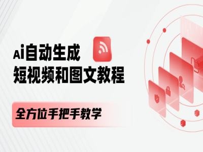 AI自动生成短视频和图文课程，全方位手把手教学-86资源库