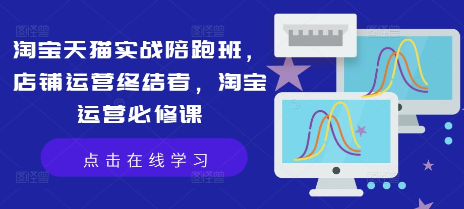 淘宝天猫实战陪跑班，店铺运营终结者，淘宝运营必修课-86资源库