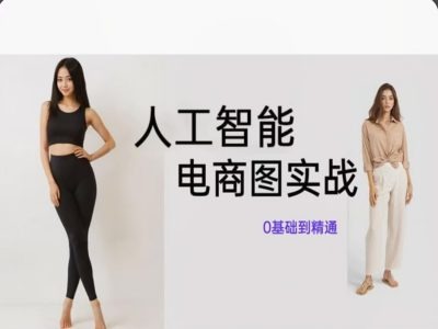 人工智能SD电商图实战，ai绘图0基础到精通-86资源库