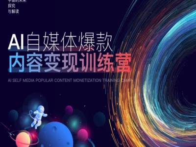 AI自媒体爆款内容变现训练营，20%底层逻辑，60%实操方法，20%案例拆解(即学即用)-86资源库