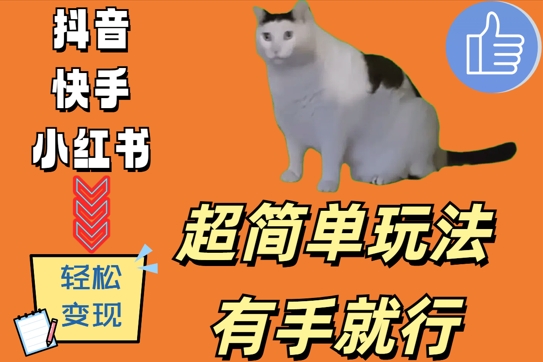 超简单玩法，有手就行，靠猫咪视频日入500+【揭秘】-86资源库