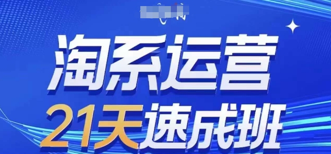 淘系运营21天速成班(更新24年10月)，0基础轻松搞定淘系运营，不做假把式-86资源库