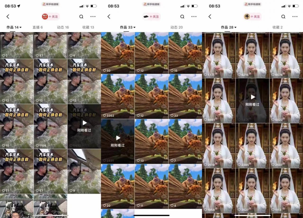 狗熊岭快手连怼技术，好物，涨粉都可以连怼-86资源库