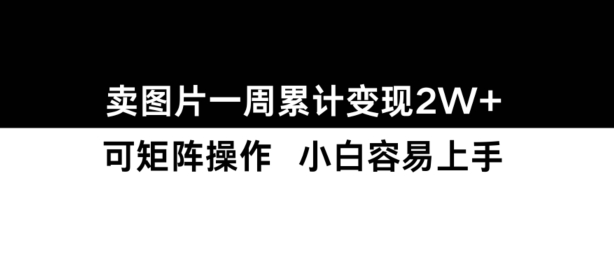 小红书【卖图片】一周累计变现2W+小白易上手-86资源库