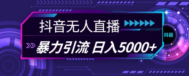 抖音快手视频号全平台通用无人直播引流法，利用图片模板和语音话术，暴力日引流100+创业粉【揭秘】-86资源库